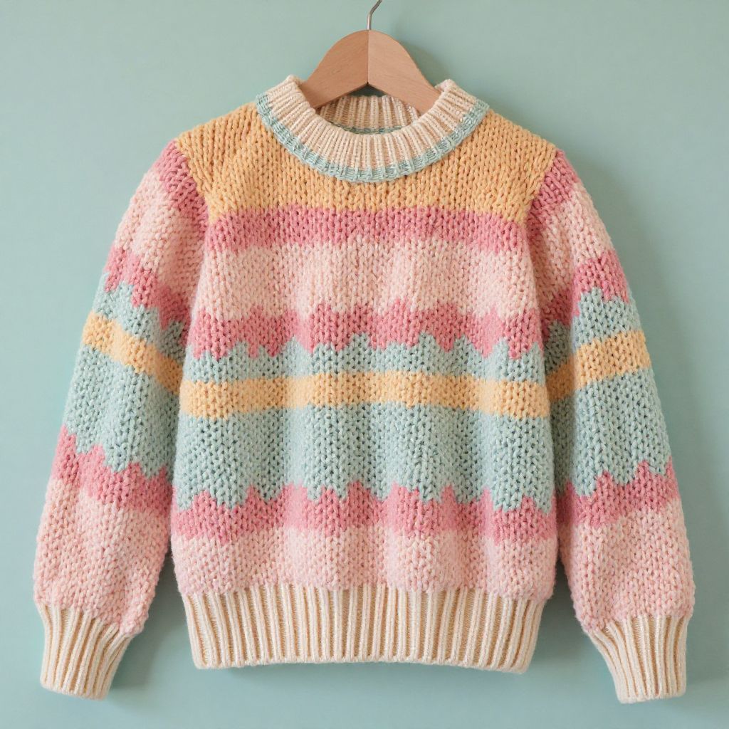 Vintage inspired knitted sweater